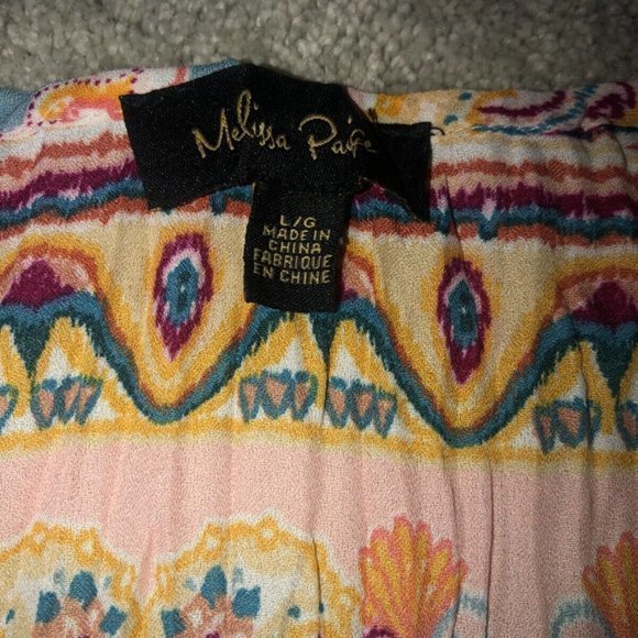 Melissa Paige Accordion Boho bohemian blouse‎ women’s large - Picture 6 of 16